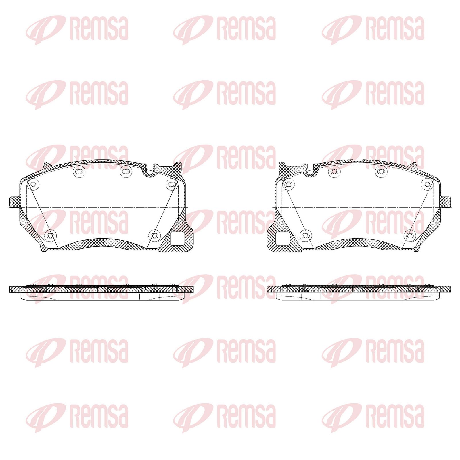 REMSA 1743.20 Brake pad set, disc brake