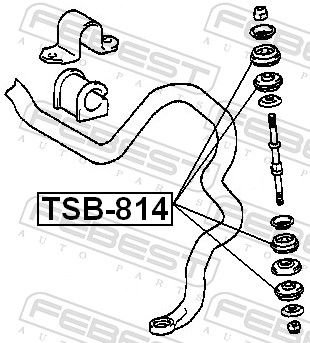 Mounting, axle strut-1
