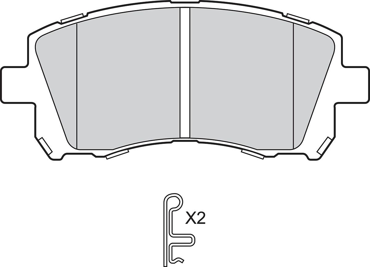 Brake Pad Set, disc brake-1