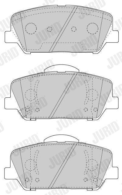 JURID 573447J Brake pad set, disc brake
