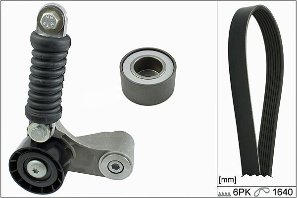 HEPU 20-1796 V-ribbed belt set