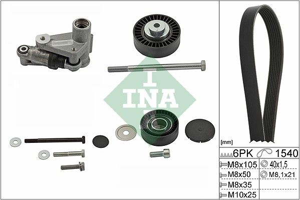 SCHAEFFLER INA 529 0199 10 V-ribbed belt set