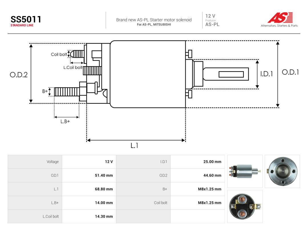 Solenoid Switch, starter-3