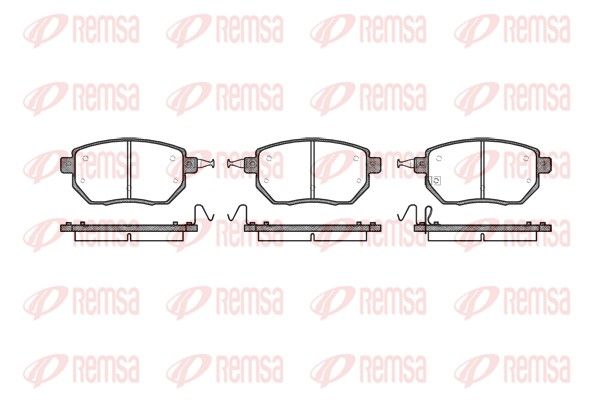 REMSA 0985.02 Brake pad set, disc brake