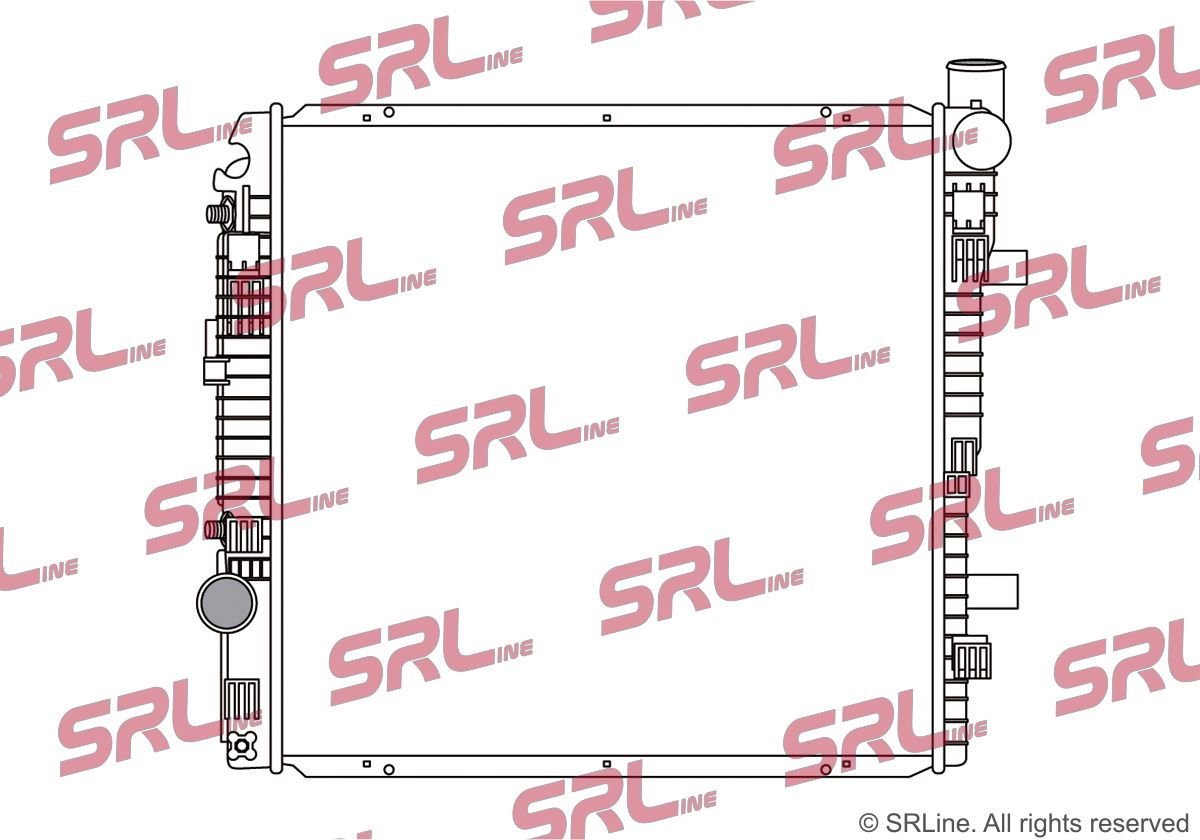 SRLINE 505408-4 Radiator, engine cooling