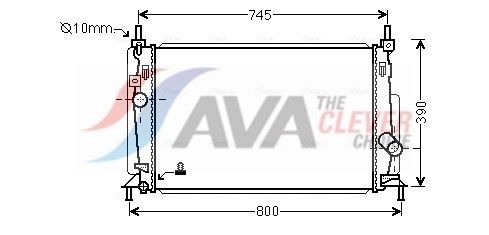 AVA CLEVER CHOICE MZ2237 Radiator, engine cooling