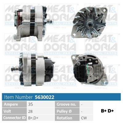 MEAT & DORIA 5630022 Alternator