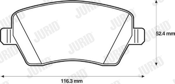 stabdžių trinkelių rinkinys, diskinis stabdys-1