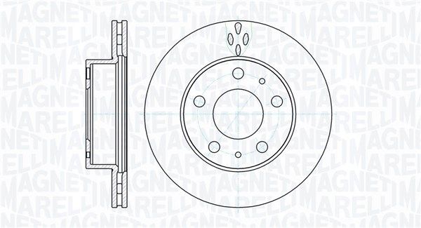 MAGNETI MARELLI 361302040166 Brake disc