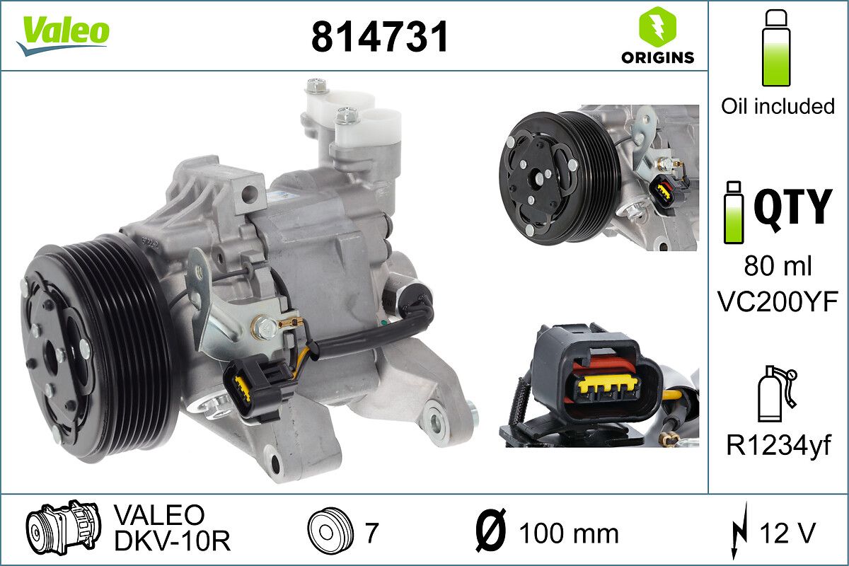 VALEO 814731 Compressor, air conditioning