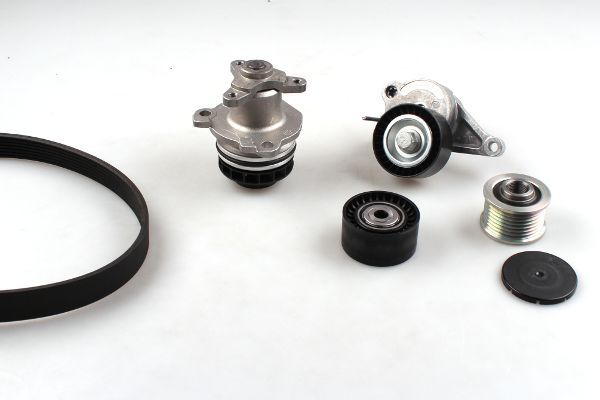 HEPU PK09642 Water pump + v-ribbed belt kit