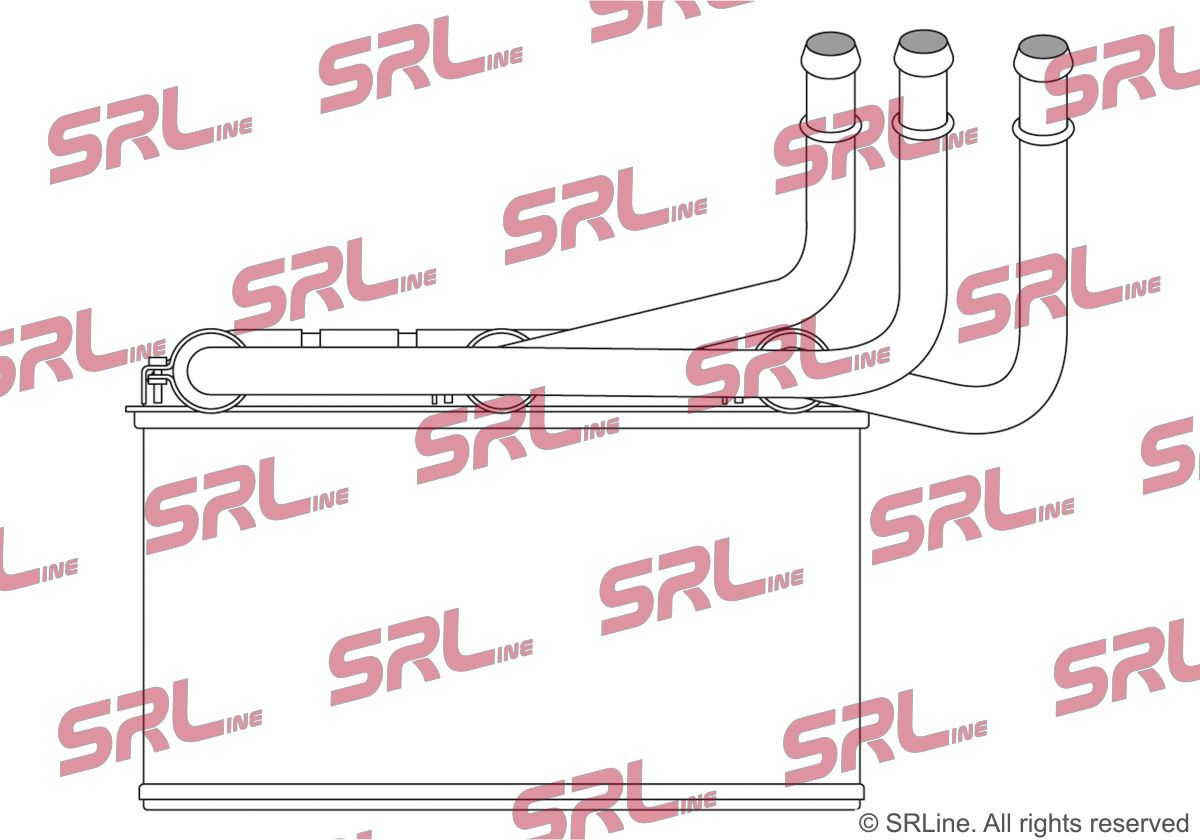 SRLINE 2051N8-2 Heat exchanger, interior heating
