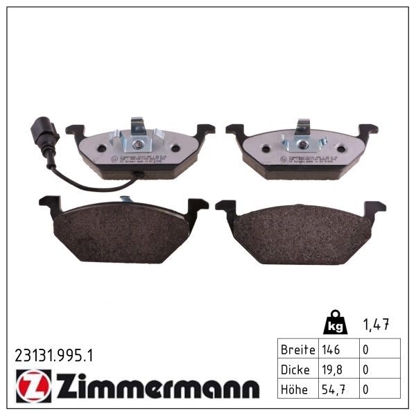 ZIMMERMANN 23131.995.1 Brake pad set, disc brake