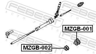 Mounting, steering gear-1