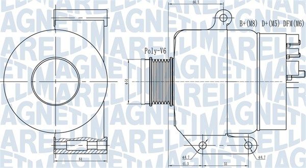MAGNETI MARELLI 063731935010 Alternator