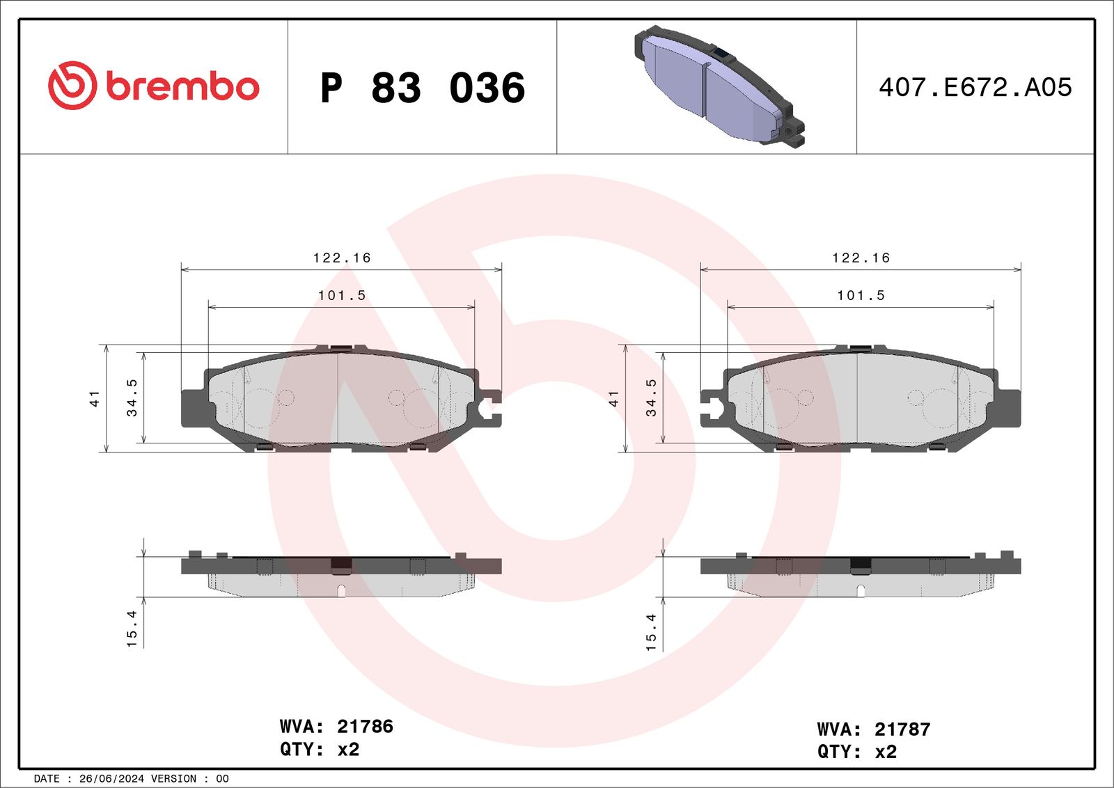 Brake Pad Set, disc brake-1