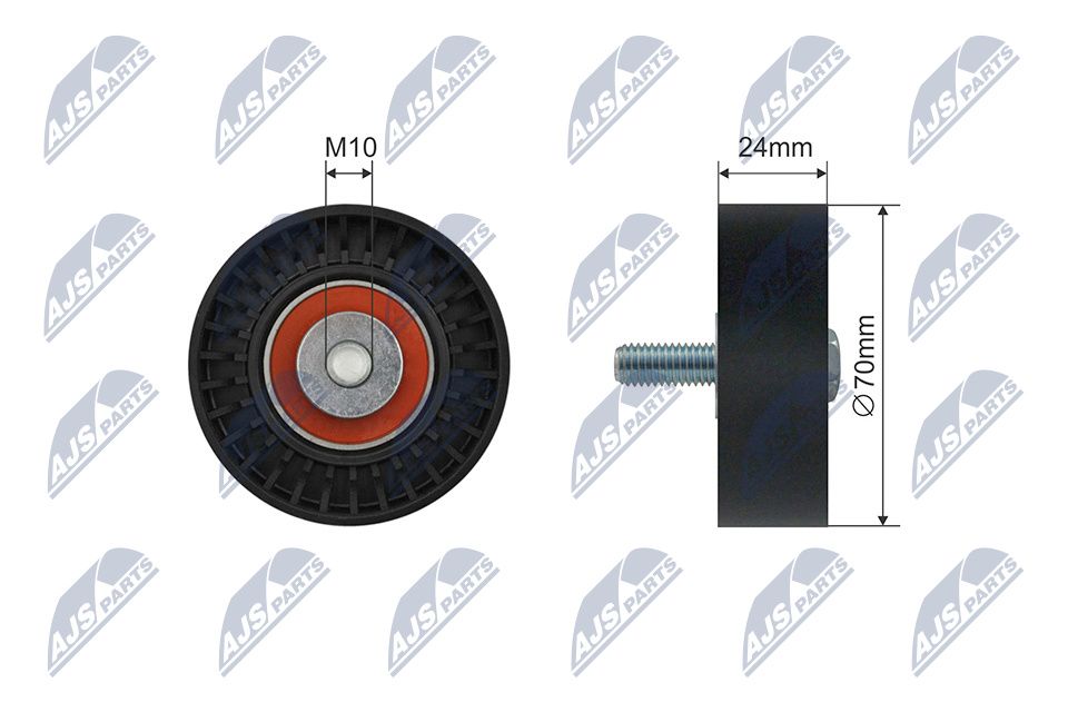 NTY RNK-FR-043 Deflection pulley/guide pulley, v-belt