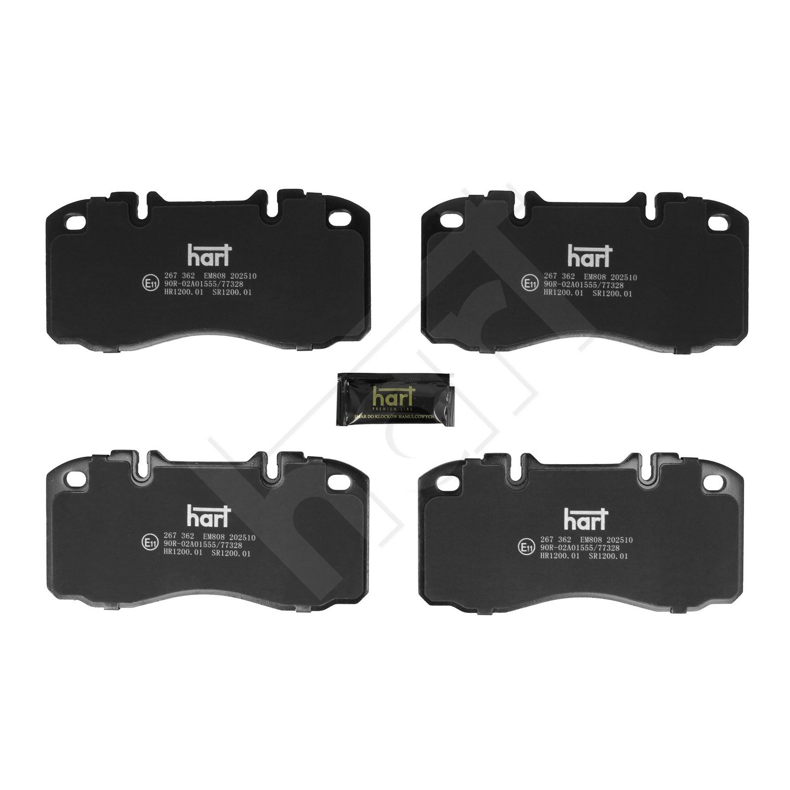 HART 267 362 Brake pad set, disc brake