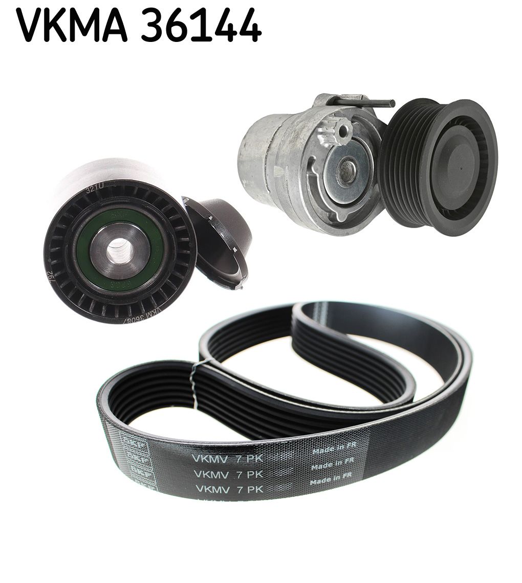 SKF VERTEVO VKMA 36144 V-ribbed belt set