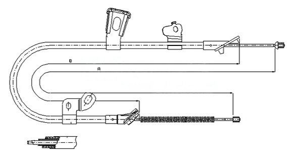 METZGER AUTOTEILE 17.1078 Cable pull, parking brake