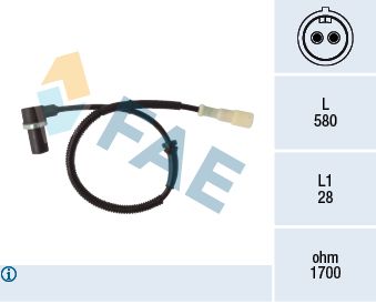 FAE 78344 Sensor, wheel speed