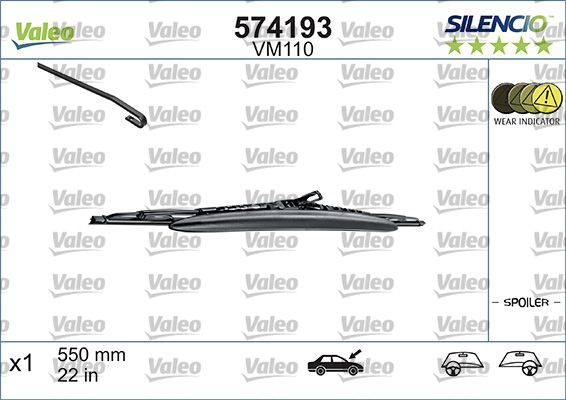 VALEO 574193 Wiper blade