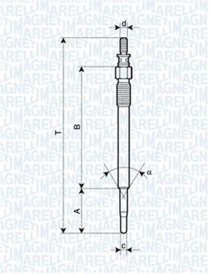 MAGNETI MARELLI 062900022304 Glow plug