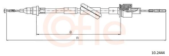 COFLE 10.2444 Cable pull, clutch control