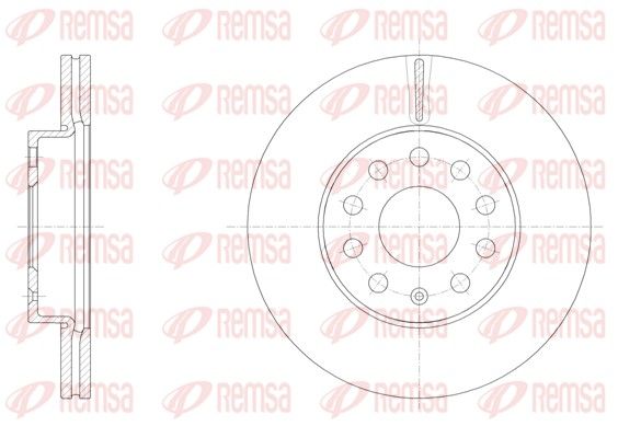 REMSA 61586.10 Brake disc