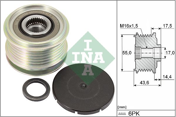 SCHAEFFLER INA 535 0105 10 Alternator freewheel clutch