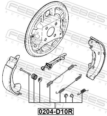 Accessory Kit, parking brake shoes-1