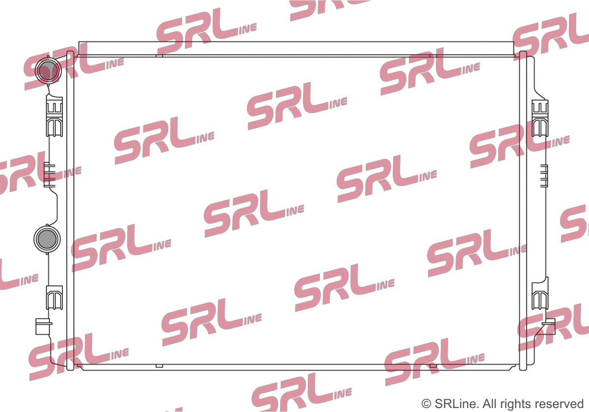 SRLINE 13A208-2 Radiator, engine cooling