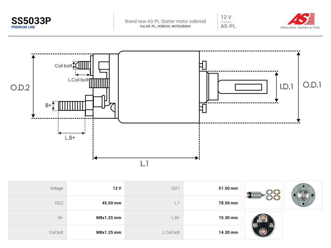 Solenoid Switch, starter-3