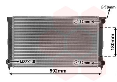 Radiator, engine cooling