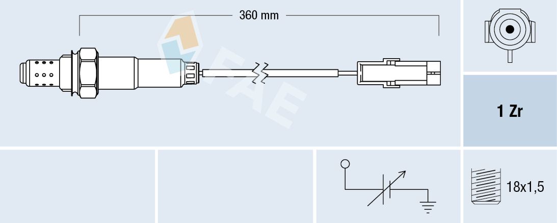 FAE 77101 Oxygen sensor