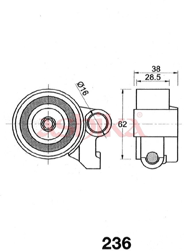 Tensioner, timing belt-1
