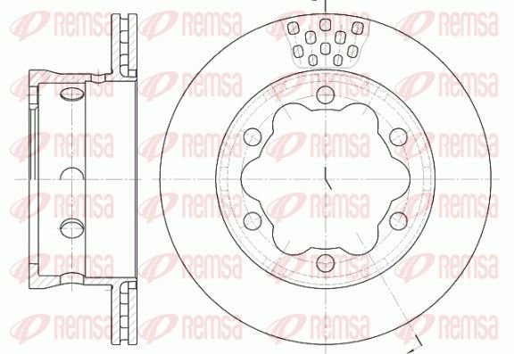 REMSA 6623.10 Brake disc