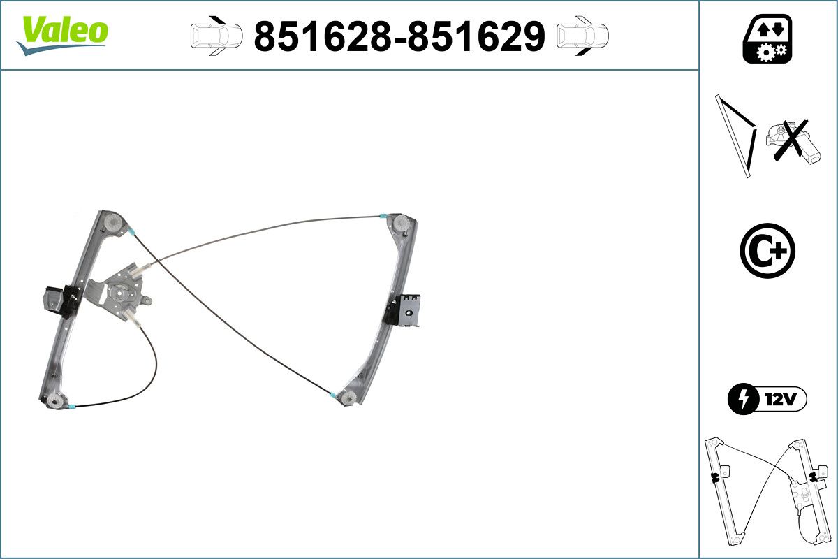 VALEO 851629 Window regulator