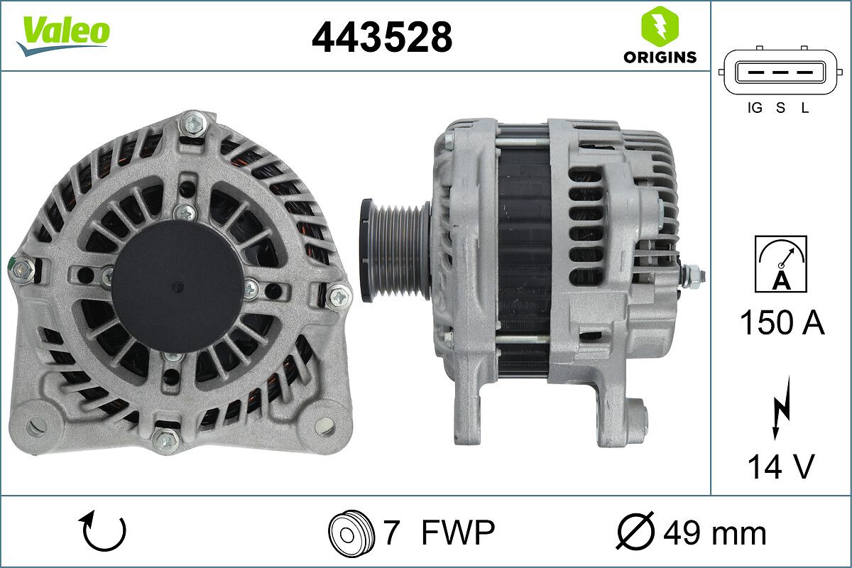 VALEO 443528 Alternator