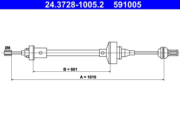 ATE 24.3728-1005.2 Sankabos trosas