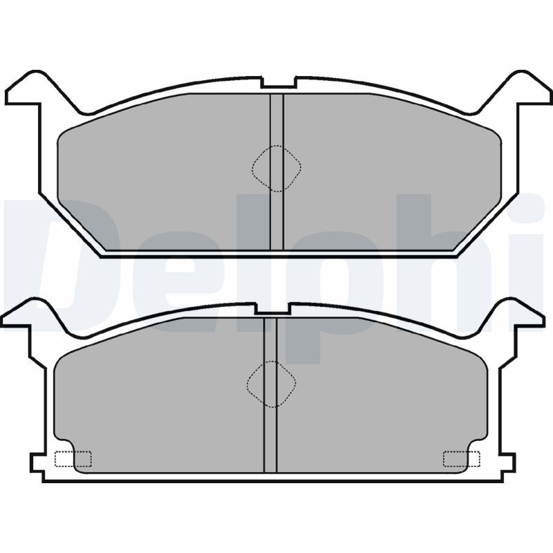 DELPHI LP528 Brake pad set, disc brake