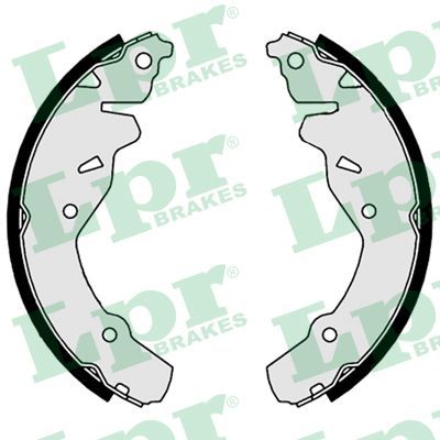 LPR 09180 Brake shoe set