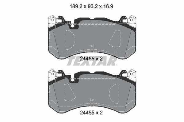 TEXTAR 2445503 Brake pad set, disc brake