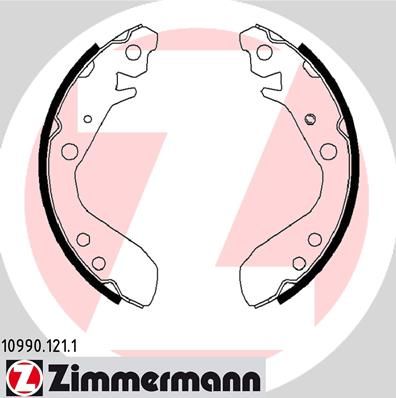ZIMMERMANN 10990.121.1 Brake shoe set