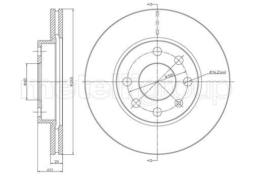 METELLI 23-0569C Brake disc