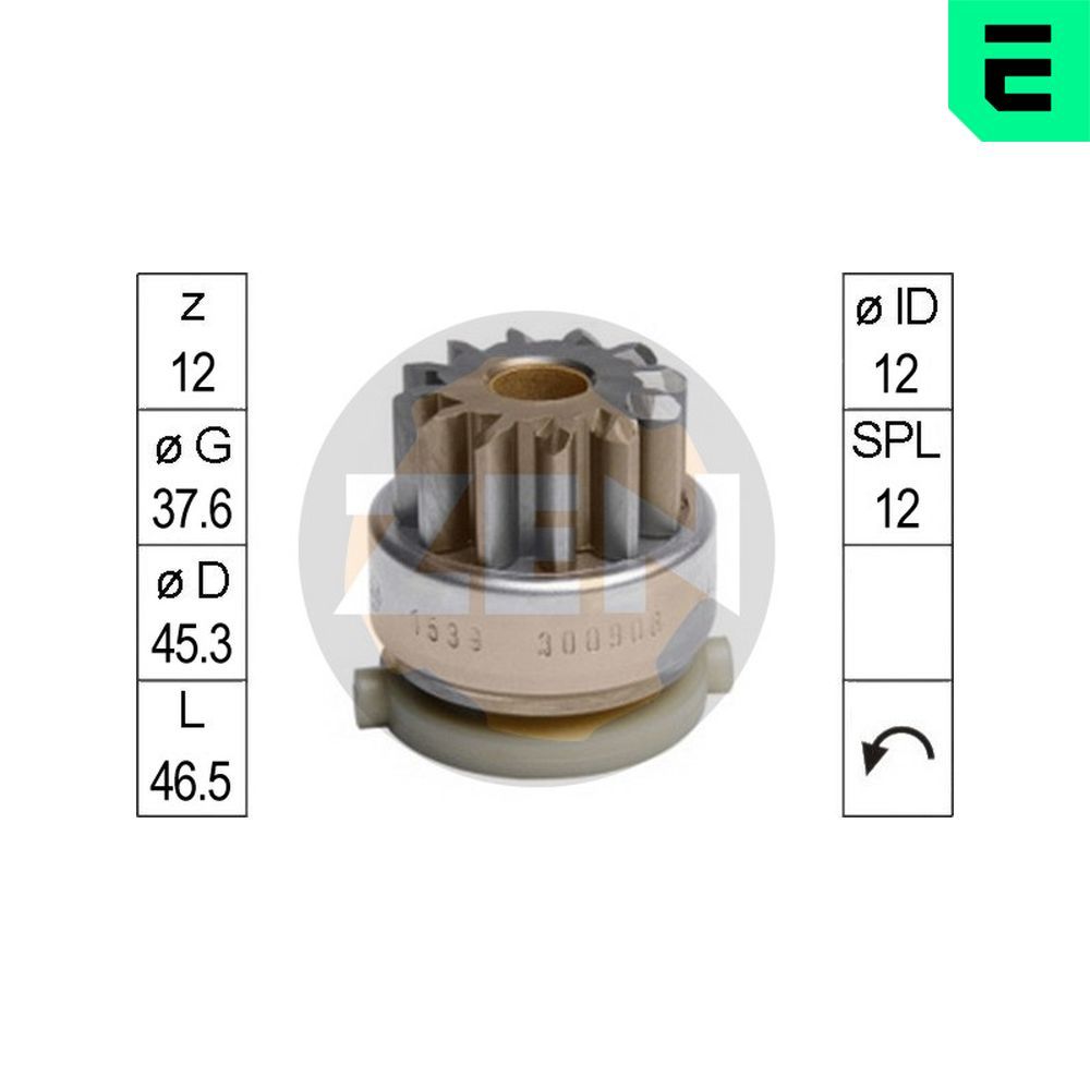 ERA ZN1539 Freewheel gear, starter