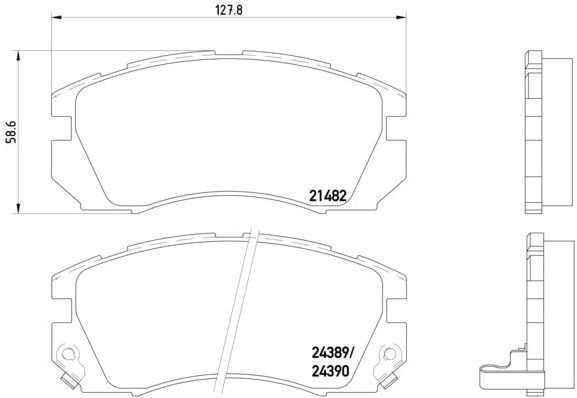 Brake Pad Set, disc brake-1
