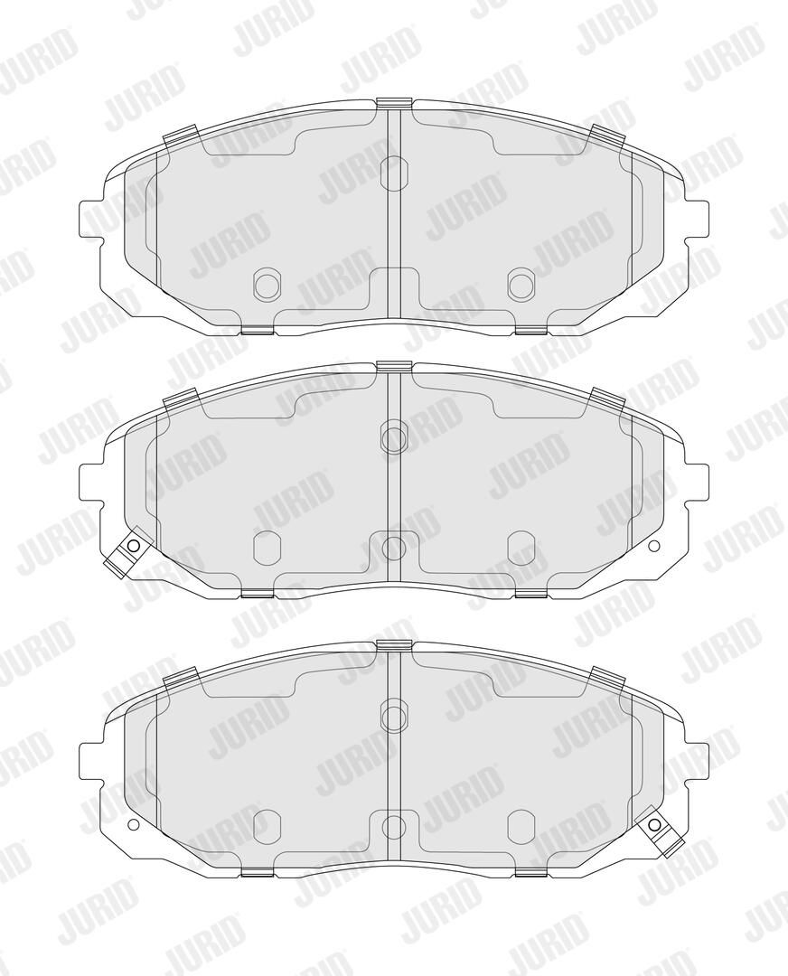 JURID 574008J Brake pad set, disc brake