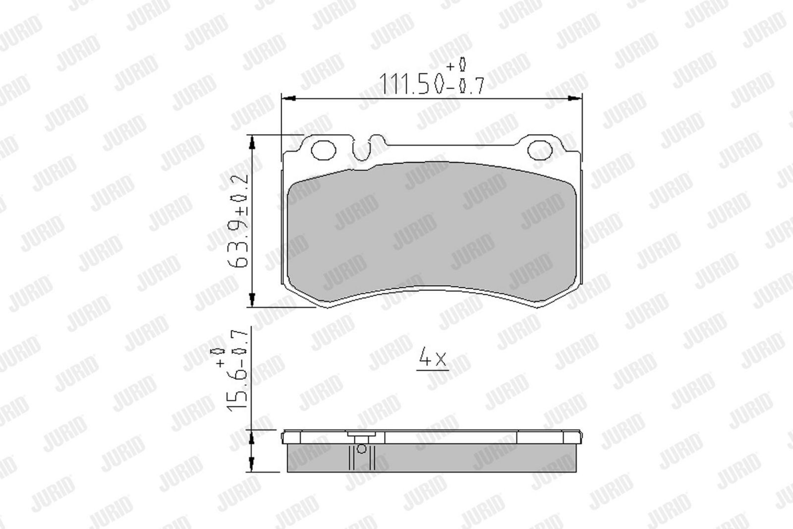 Brake Pad Set, disc brake-1