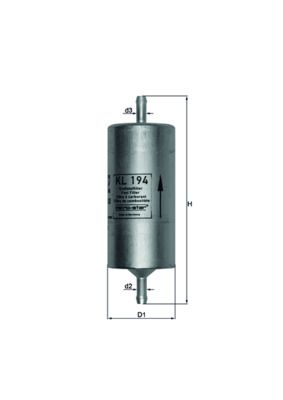 KNECHT KL 194 Fuel filter